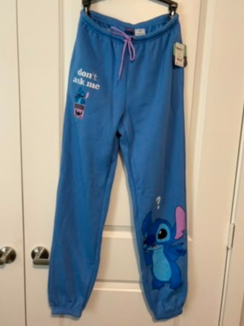 Disney Stitch Women's Graphic Jogger Pants (Size XS)